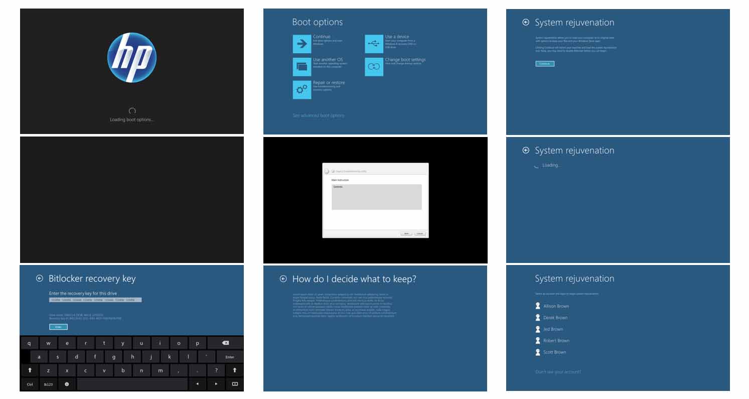 Boot page types