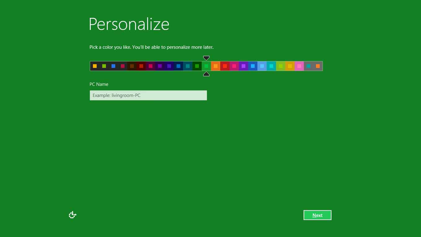 Personalization page